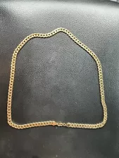 18k Gold Chain Cuban Link Mens