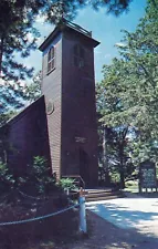 The Little Brown Church In The Vale Nashua Iowa Vintage Chrome Post Card