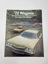 1972 Chevy Wagons Dealer Sales Brochure Chevelle/Vega/Suburban/Sportvan