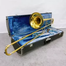 YAMAHA YSL 647 Trombone Musical Wind Instrument With Hard Case and Mouthpiece