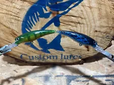 custom painted walleye minnow crankbait