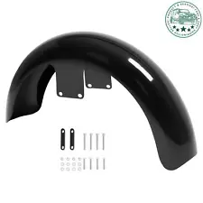 For Harley Touring Road Glide Custom Baggers 19" Wheel Wrap Front Fender Black