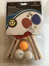 SPORTCRAFT ~ Standard Two Player Table Tennis Set Ping Pong Racquets Balls