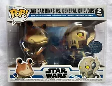 JAR JAR BINKS VS GENERAL GRIEVOUS STAR WARS SPECIAL EDITION 2 PACK FUNKO POP NEW