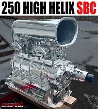 3321 HIGH HELIX SMALL BLOCK CHEVY BLOWER SHOP SUPERCHARGER 250 8MM 2V COMBO