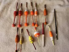 Lot of 13 Fishing Larger Size Bobbers/Floats Includes 1 Quill Bobber