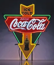 Ice Cold Coca Cola Sold Here 20"x16" Neon Lamp Light Sign HD Vivid Printing