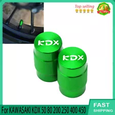 For KAWASAKI KDX 50 80 200 250 400 450 Wheel Tire Valve Stem Cap Airtight Cover (For: Kawasaki KDX50)