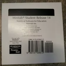 Minitab Student Release 14 For Windows CD By Minitab Inc. Prentice Hall 2004