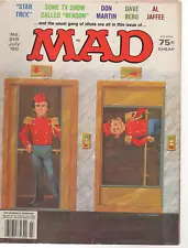 Mad Magazine unfolded back7-1980 #216 fine Alfred E Newman As Elevator Operator