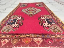 Antique Rug,Handmade Rug,Organic Traditional Rug, 100 Years old rug over,Decor