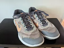 Nike Flex RN 4 Premium Women's Sneakers Size 9.5 Gray/Peach Athletic 749177-001