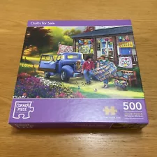 CORNER PIECE QUILTS FOR SALE 500 Pieces Jigsaw Puzzle, Complete