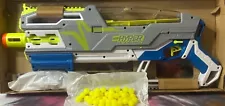 NERF GUN HYPER SIEGE-50 PUMP ACTION HOLDS 50 ROUND. SAFETY GLASSES & 40 ROUNDS