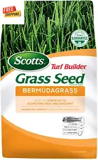 Turf Builder Grass Seed Bermudagrass - Full Sun Mix - Heat & Drought Resistant -