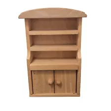 Plan Toys Wooden Dollhouse Furniture Kitchen Hutch Pantry Buffet Cupboards Wood