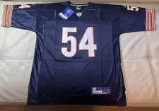 NWT Authentic Sewn Reebok Brian Urlacher Chicago Bears Jersey Size 48 Medium