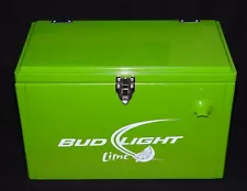 Limited Edition Bud Light Lime Green Insulated Metal Cooler Ice Chest