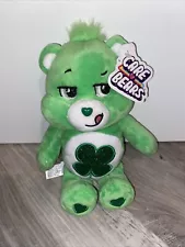 Care Bears Plush 10” Good Luck Bear Green Bear Shamrock Basic Fun