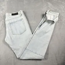Fear Of God Selvedge Jeans Mens 36 Light Blue Fourth Collection Distressed Denim