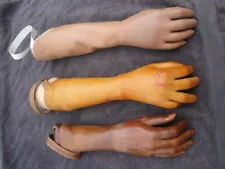 3 LOT OF PROSTHETIC RIGHT ARMS FOR SALE STYLES FINGERNAILS 14" LONG