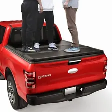 5.5FT Tonneau Cover Hard 3-Fold Fit For 2015-2023 Ford F150 F-150 Truck Bed