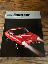 Vintage 1982 FORD EXP Car Sales Dealer Brochure Catalog - Automobile