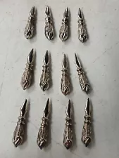 corn on the cob holders Vintage Silver Plate Set of 16 Service For 8