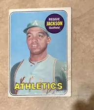 1969 Reggie Jackson Topps RC Rookie Card #260 Oakland A's Athletics