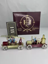 PAYA COOP Ref 99-100 Tin Plate Camiones FIRE Trucks Antique Limited Edition Toy