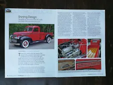 1941 1942 1943 1944 1945 1946 1947 Chevrolet Trucks 2-Page Original Article 1123