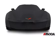 Moda Stretch™ For 05-13 Corvette C6 Emblem Logo Black Car Cover & Storage Bag (For: 2009 Corvette)