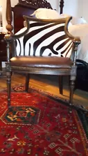 Gorgeous zebra print accent chair