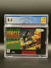 New Listing“JUNGLE STRIKE” on SNES, CGC 8.5/A++,Majesco Release; WATA/VGA/CGC Graded Games!