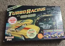 NEW Vintage Tyco Turbo Racing With Nite Glow 1995 W/Box & Cars UNOPENED NIB