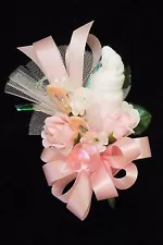 Baby Shower Corsage for Mother, Grandma, Hostess Pink Handmade