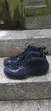 Nike Air Foamposite One Prm Triple Black Suede 2014 575420-006 Men’s Size 10