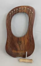 Rosewood 10 Metal Strings Lyres Sheesham Wood Piping Lyre Harp For Sale Free Bag