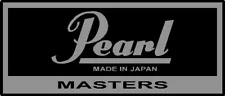 vintage Pearl 'MASTERS' type vinyl shell badge. 2 copies. Self-adhesive.