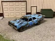 1/64 Scale 3D Printed 1969 Dodge Demolition Derby Demo Car For Diecast Diorama