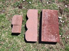 Stone Pavers, Red Brick-colored, Good Quality. Need Power Wash.