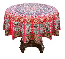 Cotton Round Tablecloth Table Cover for 4/6 Seater Dining Table 70inch US