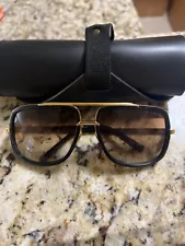 DITA MACH-ONE DRX-2030-F BLK ANTIQUE 12K GOLD-G-15 TO CLEAR GRADIENT SUNGLASSES