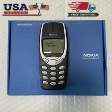 Nokia 3310 Navy blue Unlocked 2G GSM 900/1800 Mobile Phone - with Snake II Game