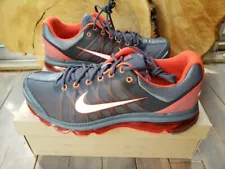 Nike Air Max 2009 DrkGray/White Vivid Orange Sz 14 UNWORN