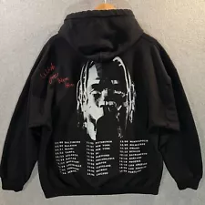 Travis Scott Astroworld Tour Merch Wish You Were Here Hoodie sz Large Authentic