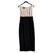 Donna Morgan for Maggy Size 6 Sleeveless Colorblock Midi Dress