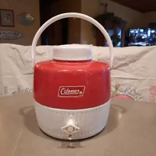 Coleman Red 1 Gallon Insulated Water Jug Picnic Camping Cooler