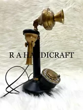 New Decor Brass Working Designer, Antique Gift Rotary Dial Telephone For Table