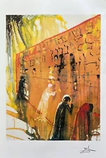 Salvador Dali WAILING WALL Facsimile Signed Limited Edition Art Lithograph